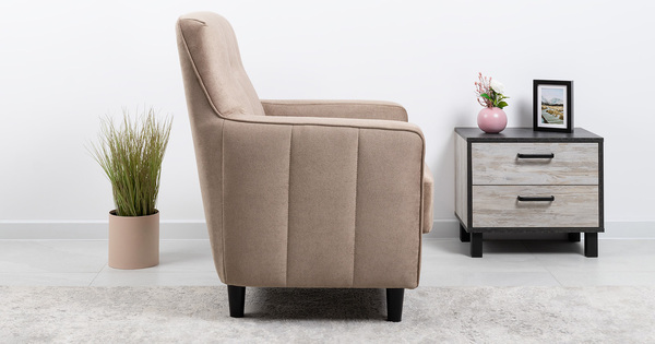 Кресло для отдыха Арно ТК 565 велюр Лаки 04 песочный