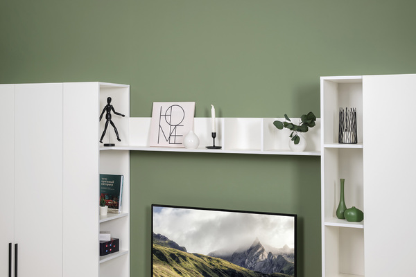 Спальня Эйр композиция 2 белый РЕ шагрень, спальное место 120 х 200