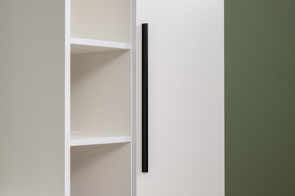 Гостиная Эйр композиция 1 белый PE шагрень, собирается на любую сторону