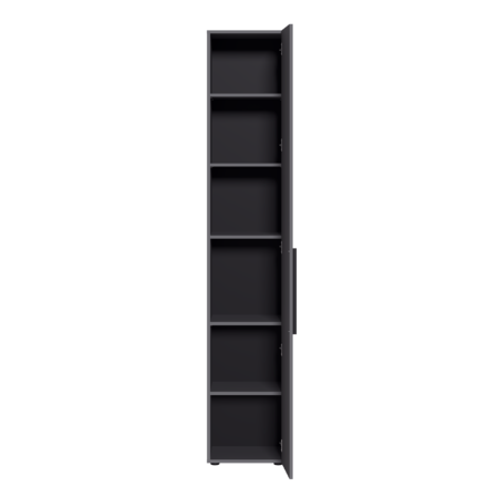 Шкаф-пенал Эйр 16.324.01 серый графит 0162 РЕ, собирается на любую сторону