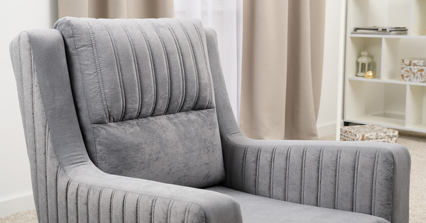 Кресло для отдыха Изабель ТК 735 велюр Романс грей cерый