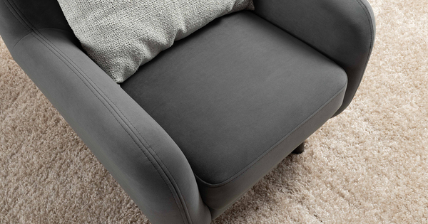 Кресло для отдыха Дакота ТК 586 велюр Vendetta 11 графитовый серый, Albus Zemin 1735 z1 col 2 белый