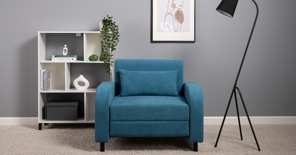 Кресло-кровать Киото ТК 784 велюр Epic 75 azuro синий