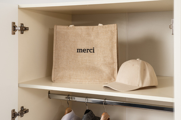 Шкаф для одежды Марион 16.340.03 слоновая кость С341 PE, слоновая кость 6898 ПВХ (собирается на любую сторону)