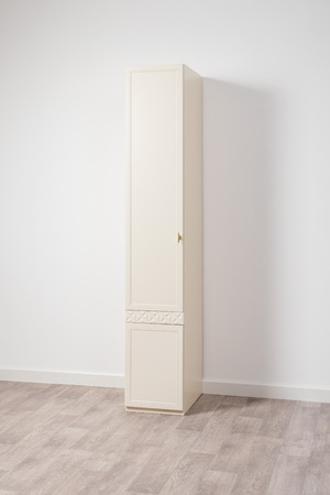 Шкаф-пенал Марион 16.340.01 слоновая кость С341 PE, слоновая кость 6898 ПВХ (собирается на любую сторону)