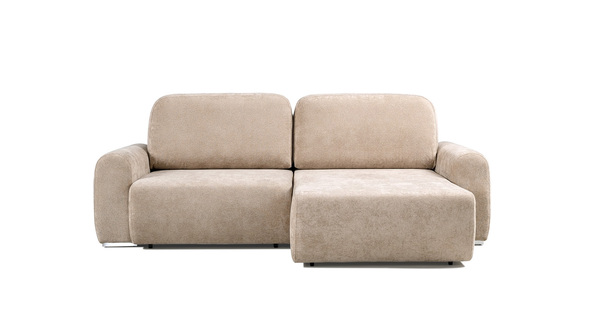 Диван-кровать угловой Тэдди 1502 композиция 2, букле Pique 006 бежевый, модульная система, сборка на любую сторону